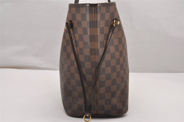 Authentic Louis Vuitton Damier Neverfull MM Shoulder Tote Bag N51105 LV 1896J