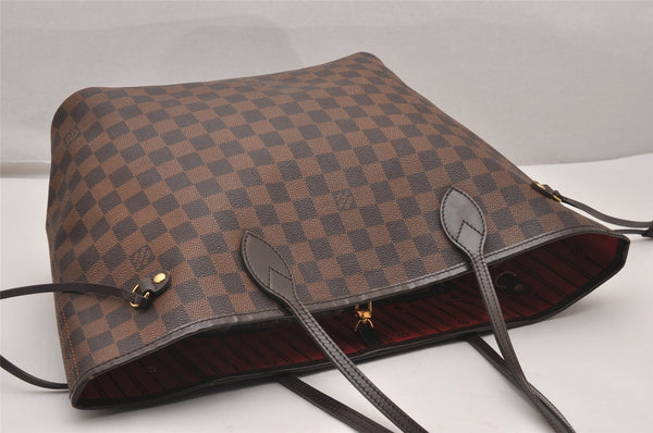 Authentic Louis Vuitton Damier Neverfull MM Shoulder Tote Bag N51105 LV 1896J