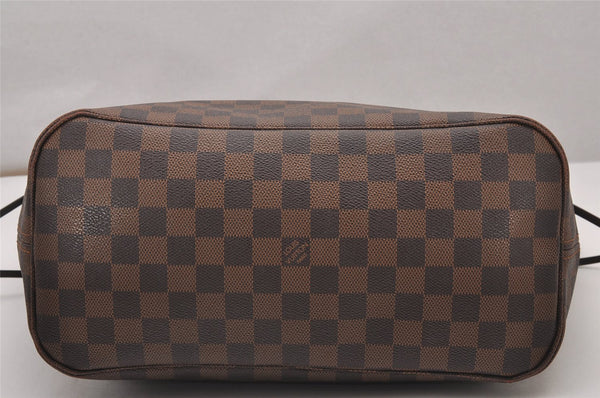 Authentic Louis Vuitton Damier Neverfull MM Shoulder Tote Bag N51105 LV 1896J