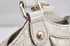 Authentic GUCCI Guccissima Sukey Hand Tote Bag GG Leather 211944 White 1896K