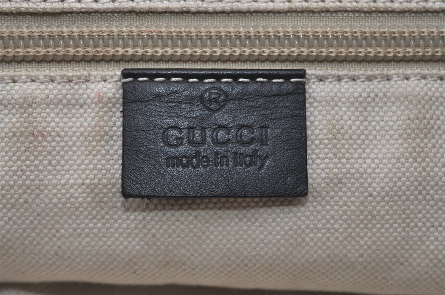 Authentic GUCCI Vintage Shoulder Tote Bag GG Nylon Leather 295252 Black 1897I