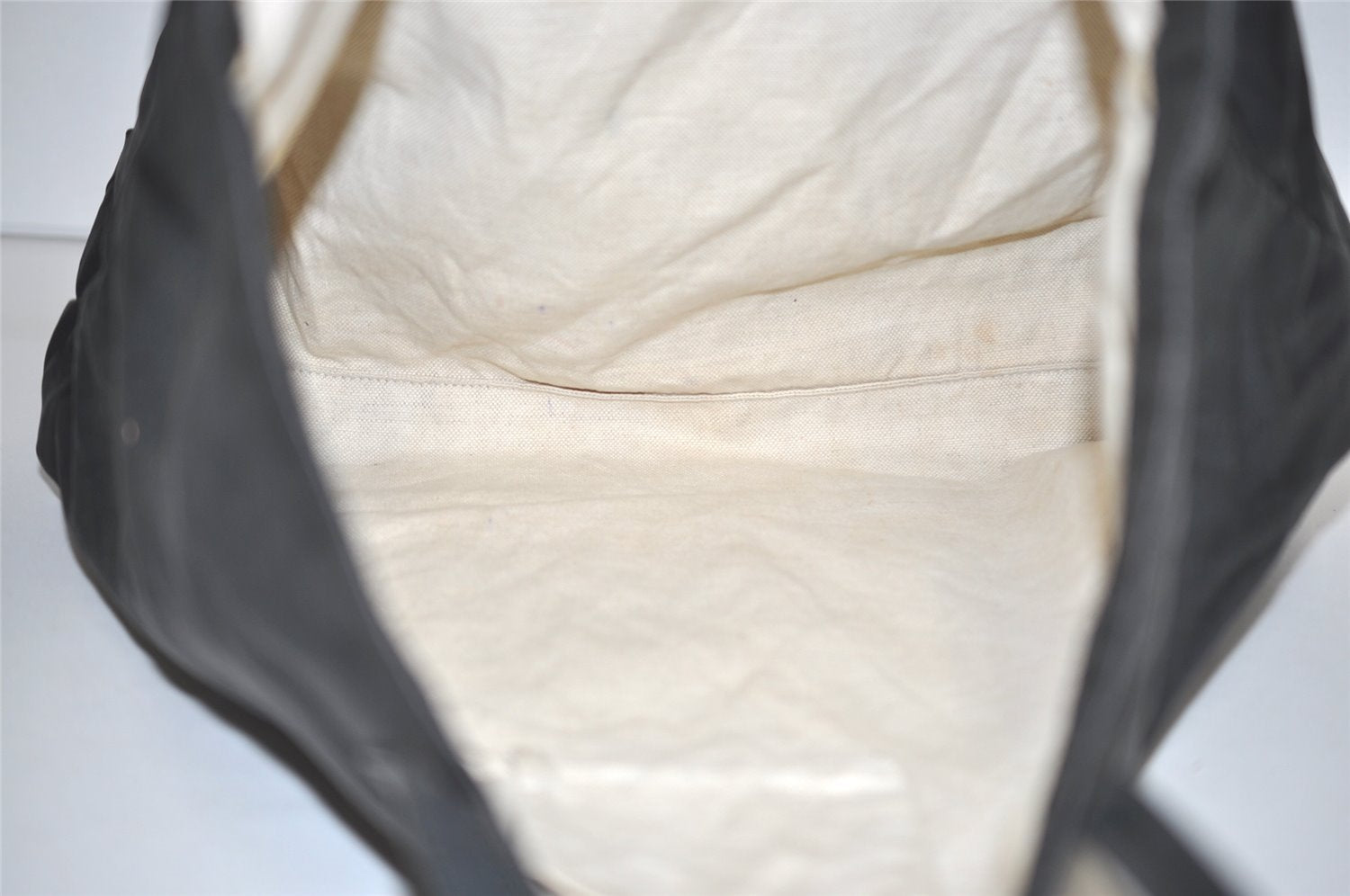 Authentic GUCCI Vintage Shoulder Tote Bag GG Nylon Leather 295252 Black 1897I