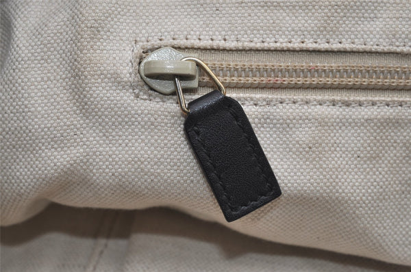 Authentic GUCCI Vintage Shoulder Tote Bag GG Nylon Leather 295252 Black 1897I