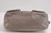 Authentic PRADA Vintage Leather Nappa Shoulder Hand Bag Purse Gray 1897J