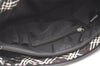 Authentic BURBERRY BLACK LABEL Shoulder Hand Bag Nylon Leather Black 1897K