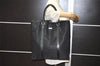 Authentic BURBERRY BLACK LABEL Shoulder Hand Bag Nylon Leather Black 1897K