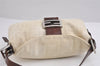 Authentic FENDI Zucca Vintage Shoulder Hand Bag Purse Canvas Leather White 1899J