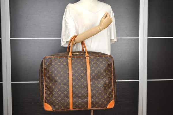 Authentic Louis Vuitton Monogram Sirius 50 Travel Boston Bag M41406 LV 1900I