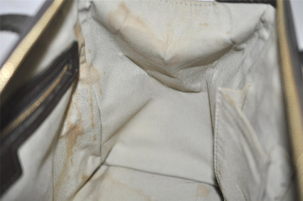 Auth Louis Vuitton Monogram Mini Josephine PM Hand Bag M92215 Khaki Beige 1901I