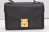Authentic Louis Vuitton Epi Concorde Hand Bag Purse Black M52132 LV 1901J
