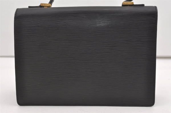 Authentic Louis Vuitton Epi Concorde Hand Bag Purse Black M52132 LV 1901J