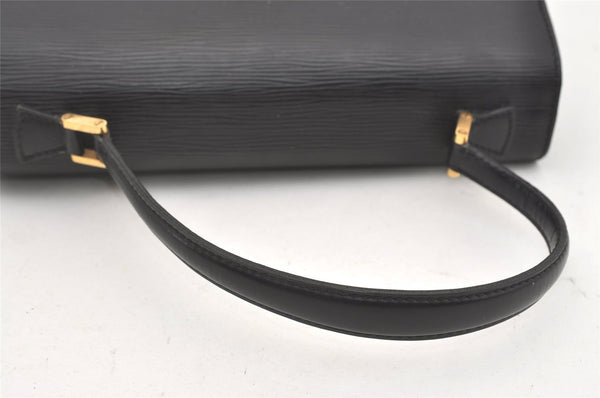 Authentic Louis Vuitton Epi Concorde Hand Bag Purse Black M52132 LV 1901J