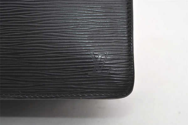 Authentic Louis Vuitton Epi Concorde Hand Bag Purse Black M52132 LV 1901J