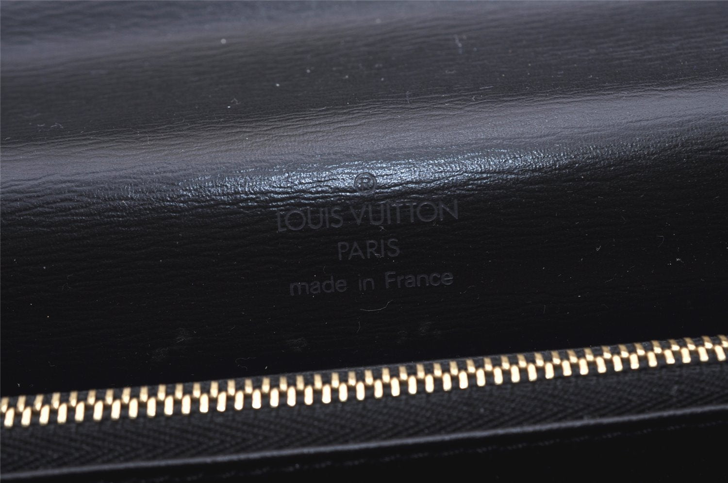 Authentic Louis Vuitton Epi Concorde Hand Bag Purse Black M52132 LV 1901J