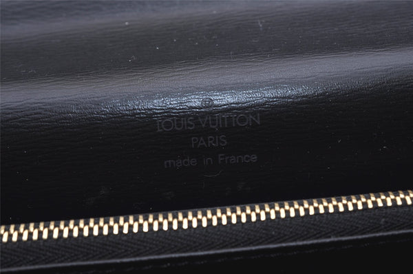 Authentic Louis Vuitton Epi Concorde Hand Bag Purse Black M52132 LV 1901J