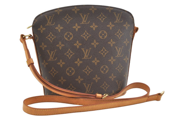 Authentic Louis Vuitton Monogram Drouot Shoulder Cross Bag M51290 Junk 1901K