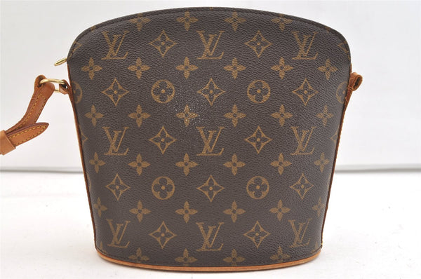 Authentic Louis Vuitton Monogram Drouot Shoulder Cross Bag M51290 Junk 1901K