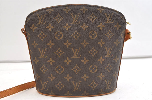 Authentic Louis Vuitton Monogram Drouot Shoulder Cross Bag M51290 Junk 1901K