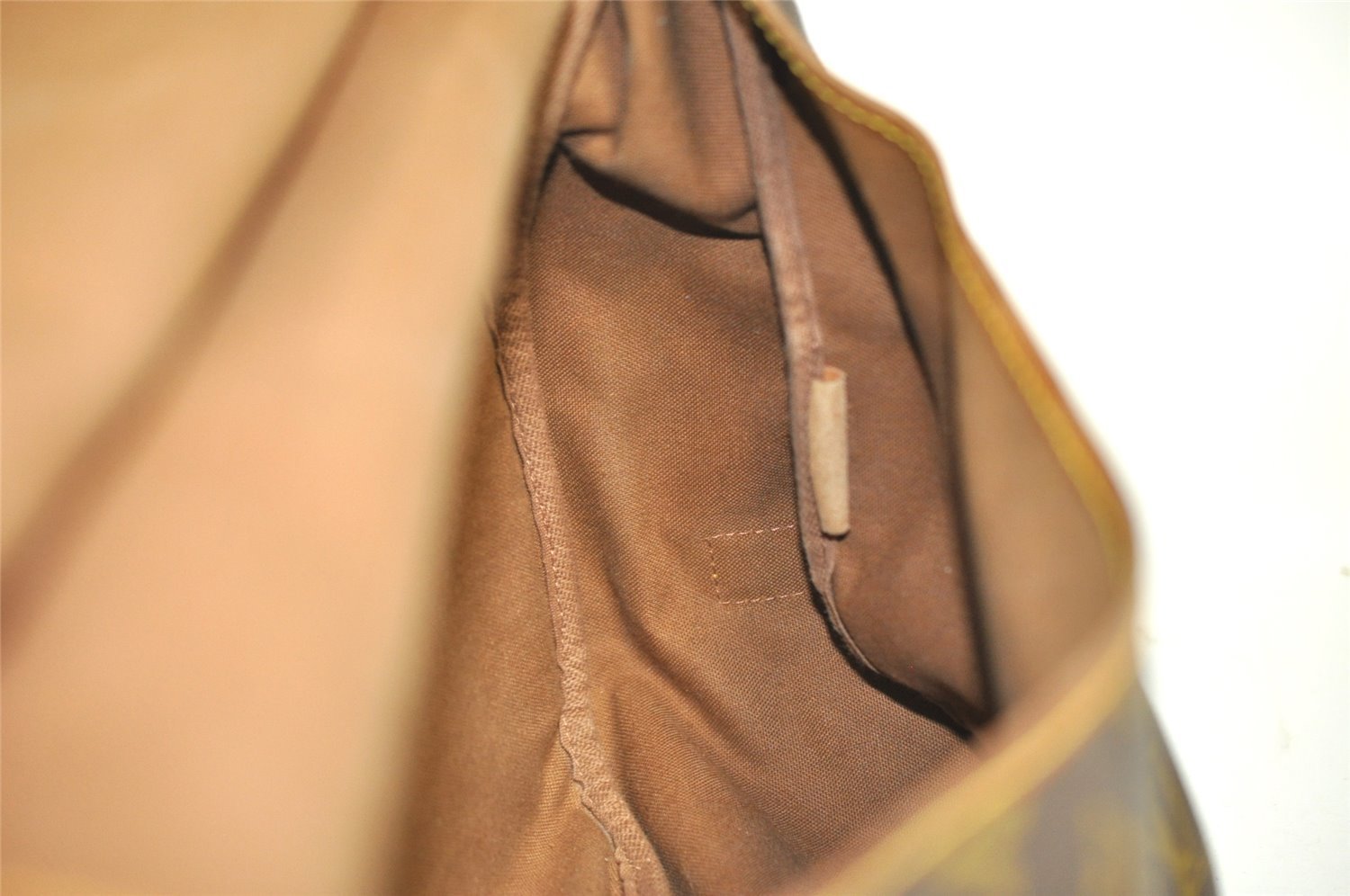 Authentic Louis Vuitton Monogram Saumur 43 Shoulder Cross Bag M42252 Junk 1902I