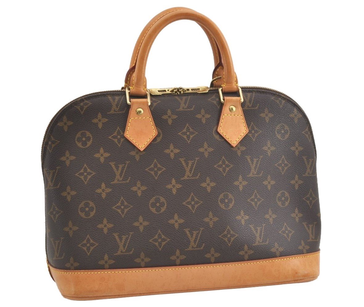 Authentic Louis Vuitton Monogram Alma Hand Bag Purse M51130 LV 1902J