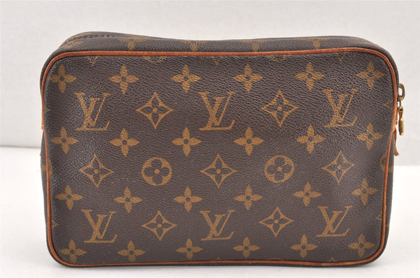 Authentic Louis Vuitton Monogram Compiegne 23 Clutch Hand Bag M51847 LV 1902K