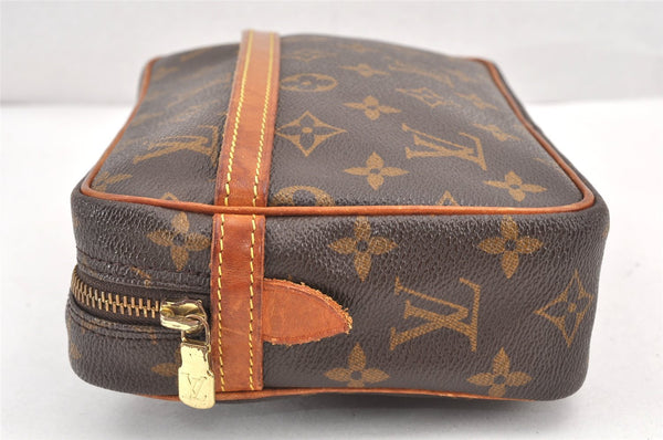 Authentic Louis Vuitton Monogram Compiegne 23 Clutch Hand Bag M51847 LV 1902K