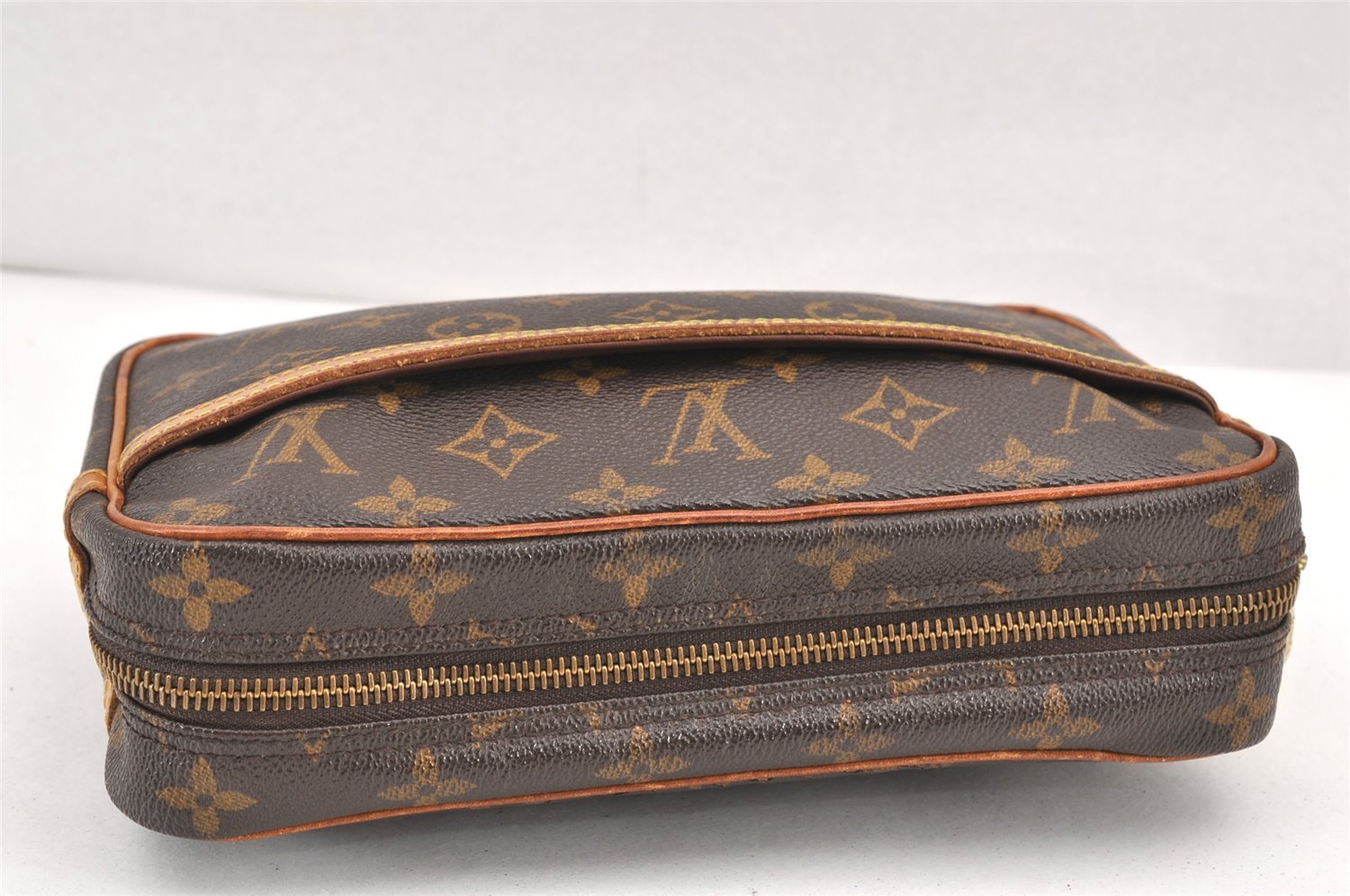 Authentic Louis Vuitton Monogram Compiegne 23 Clutch Hand Bag M51847 LV 1902K