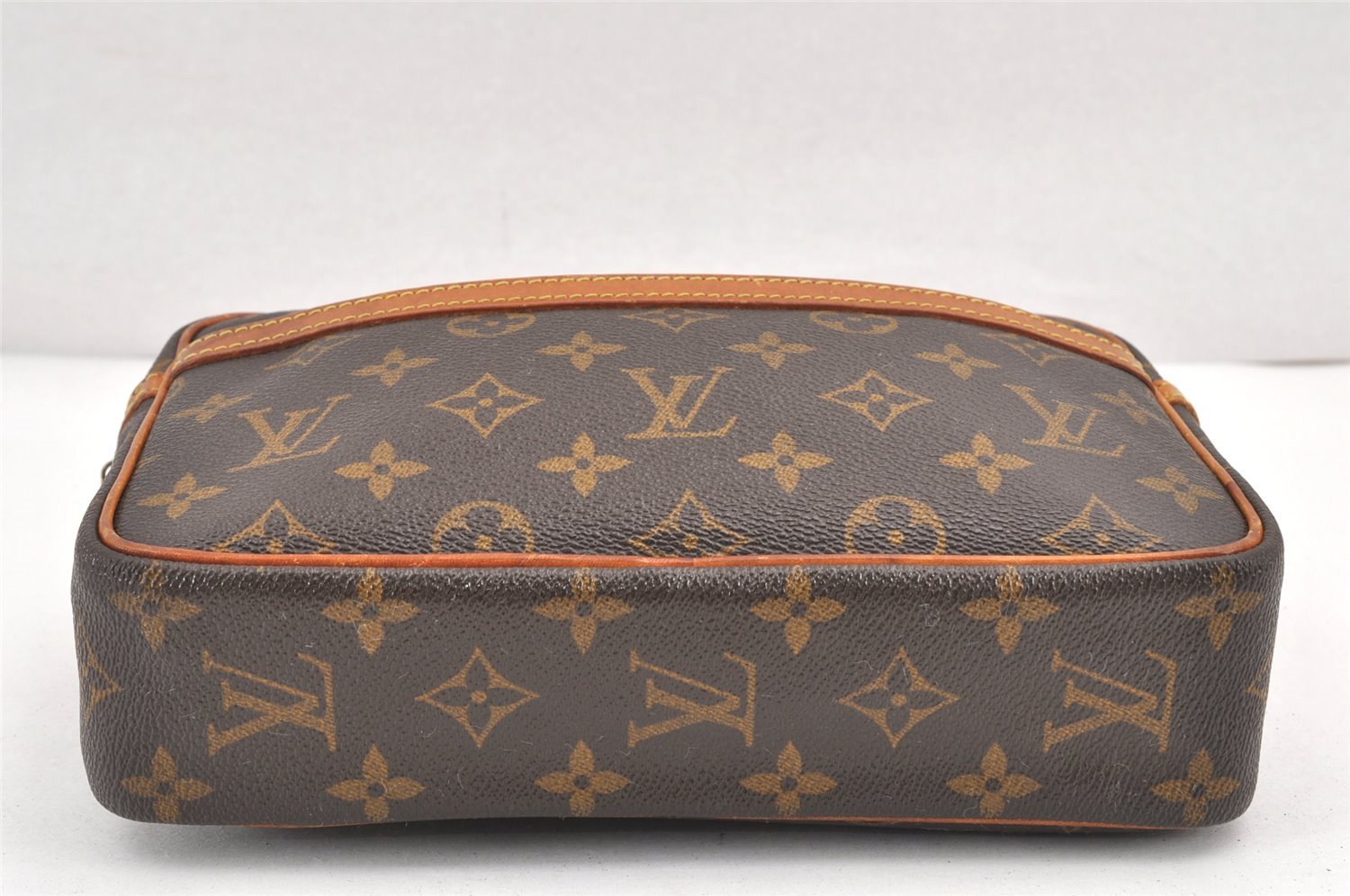 Authentic Louis Vuitton Monogram Compiegne 23 Clutch Hand Bag M51847 LV 1902K