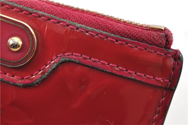 Authentic Louis Vuitton Vernis Pochette Cles NM Coin Purse Case M91669 Red 1903G