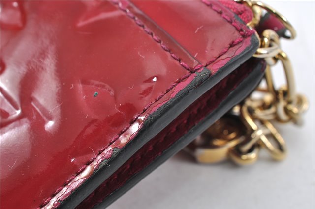 Authentic Louis Vuitton Vernis Pochette Cles NM Coin Purse Case M91669 Red 1903G