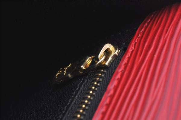 Authentic Louis Vuitton Epi Monceau 2Way Shoulder Hand Bag Red M52127 LV 1903I