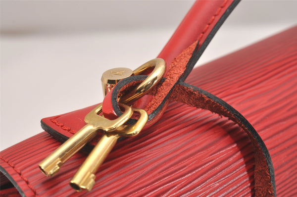 Authentic Louis Vuitton Epi Monceau 2Way Shoulder Hand Bag Red M52127 LV 1903I