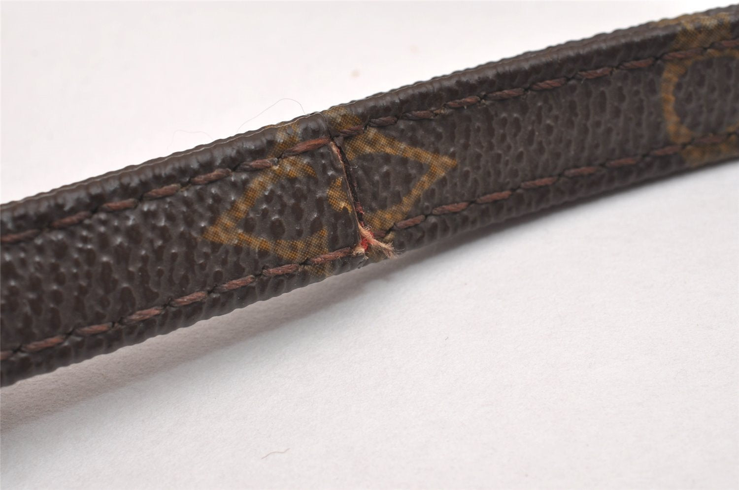 Authentic Louis Vuitton Monogram Leash Baxter MM Dog Lead M58056 LV 1904I