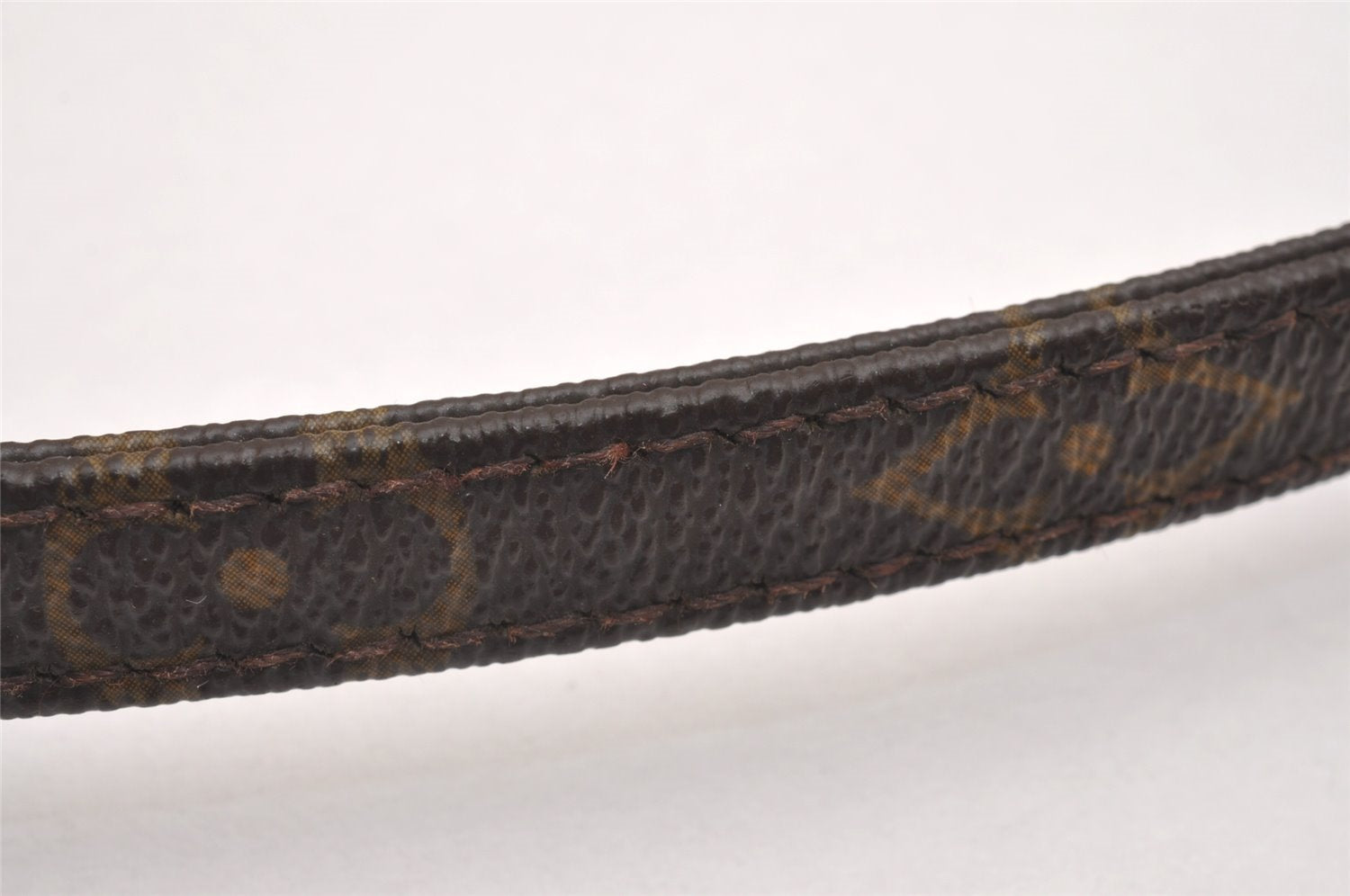 Authentic Louis Vuitton Monogram Leash Baxter MM Dog Lead M58056 LV 1904I