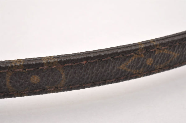 Authentic Louis Vuitton Monogram Leash Baxter MM Dog Lead M58056 LV 1904I