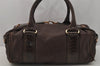 Authentic BALENCIAGA Whistle Shoulder Hand Boston Bag Leather 170936 Brown 1904J