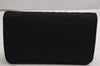 Authentic CHANEL Cotton Matelasse Chain Shoulder Bag Purse Black Junk 1904K