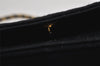 Authentic CHANEL Cotton Matelasse Chain Shoulder Bag Purse Black Junk 1904K