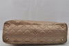 Authentic Christian Dior Cannage Nylon Leather Shoulder Hand Bag Beige CD 1906J