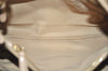 Authentic Christian Dior Cannage Nylon Leather Shoulder Hand Bag Beige CD 1906J