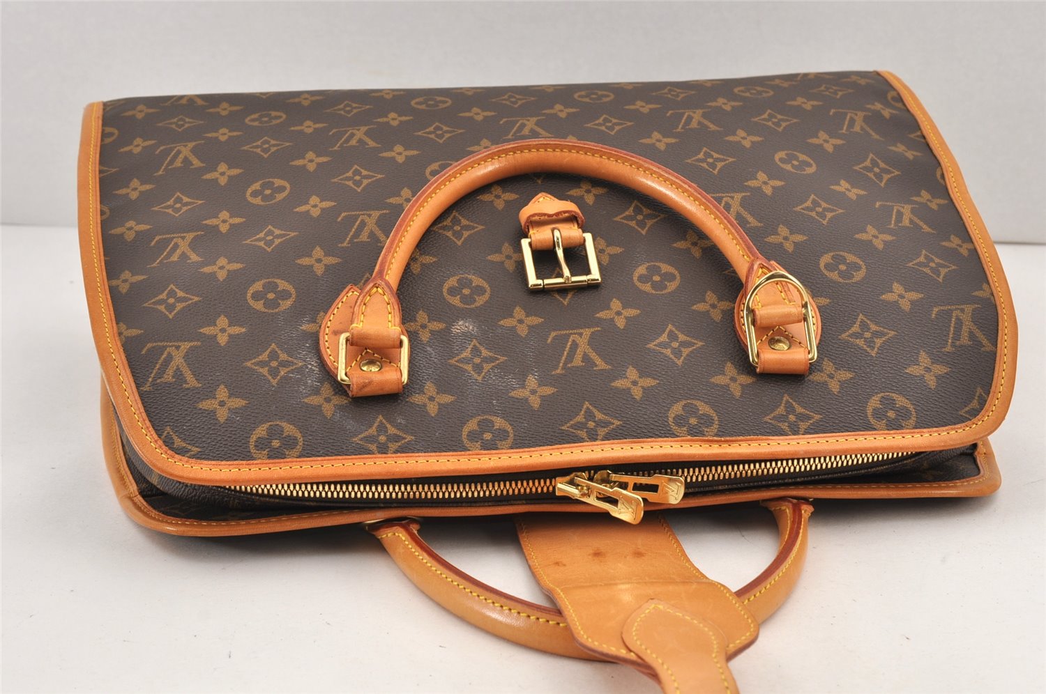 Authentic Louis Vuitton Monogram Rivoli Business Hand Bag M53380 LV 1906K