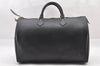 Authentic Louis Vuitton Epi Speedy 35 Hand Boston Bag Black M42992 LV 1907J