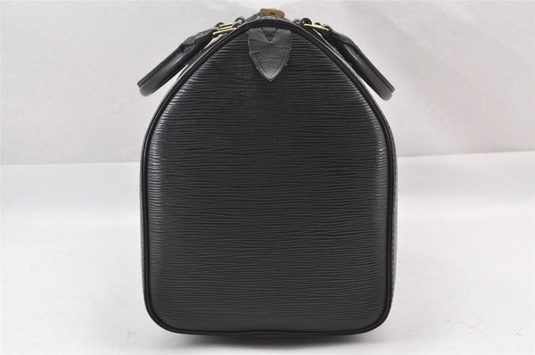 Authentic Louis Vuitton Epi Speedy 35 Hand Boston Bag Black M42992 LV 1907J