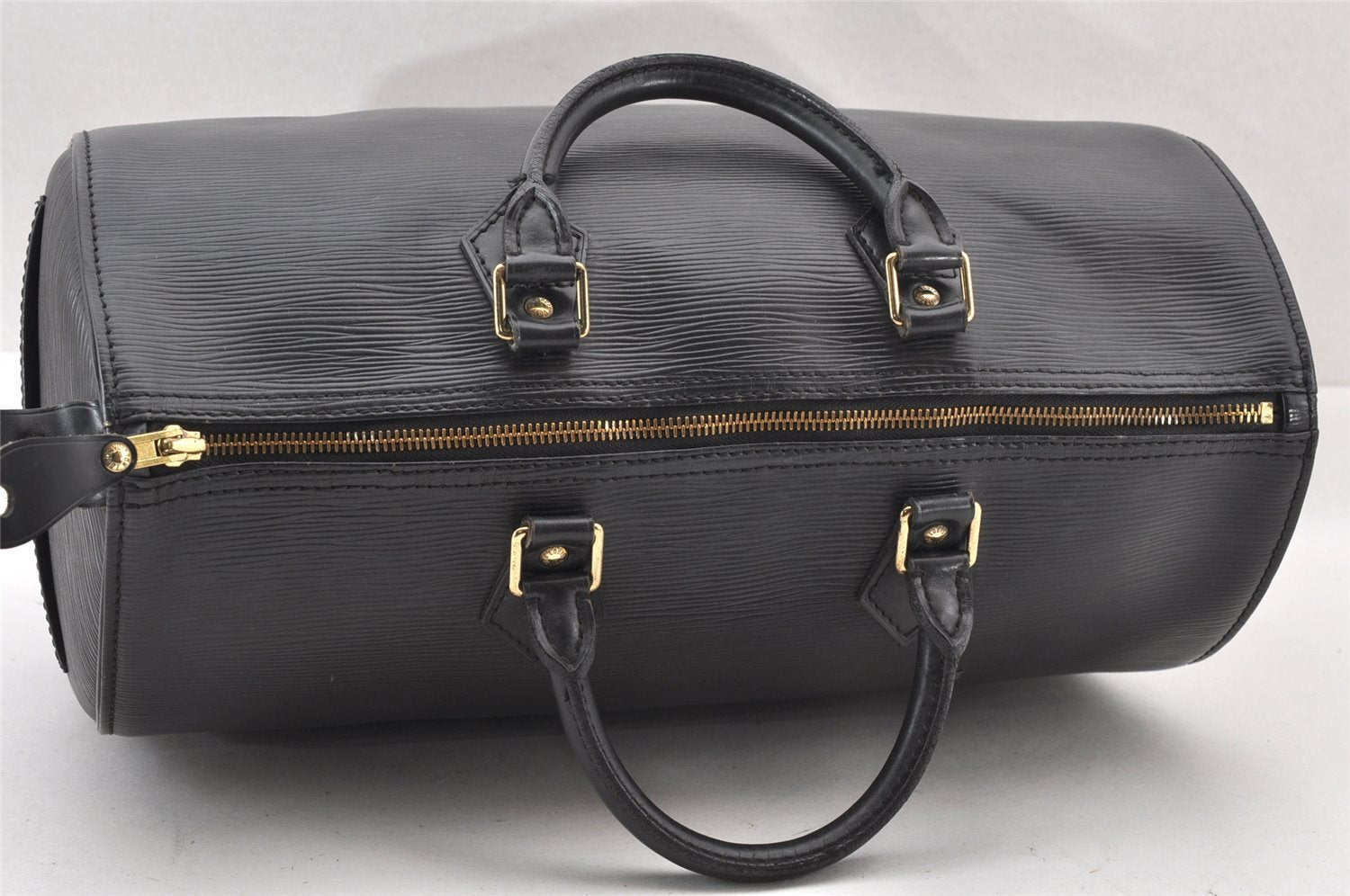 Authentic Louis Vuitton Epi Speedy 35 Hand Boston Bag Black M42992 LV 1907J