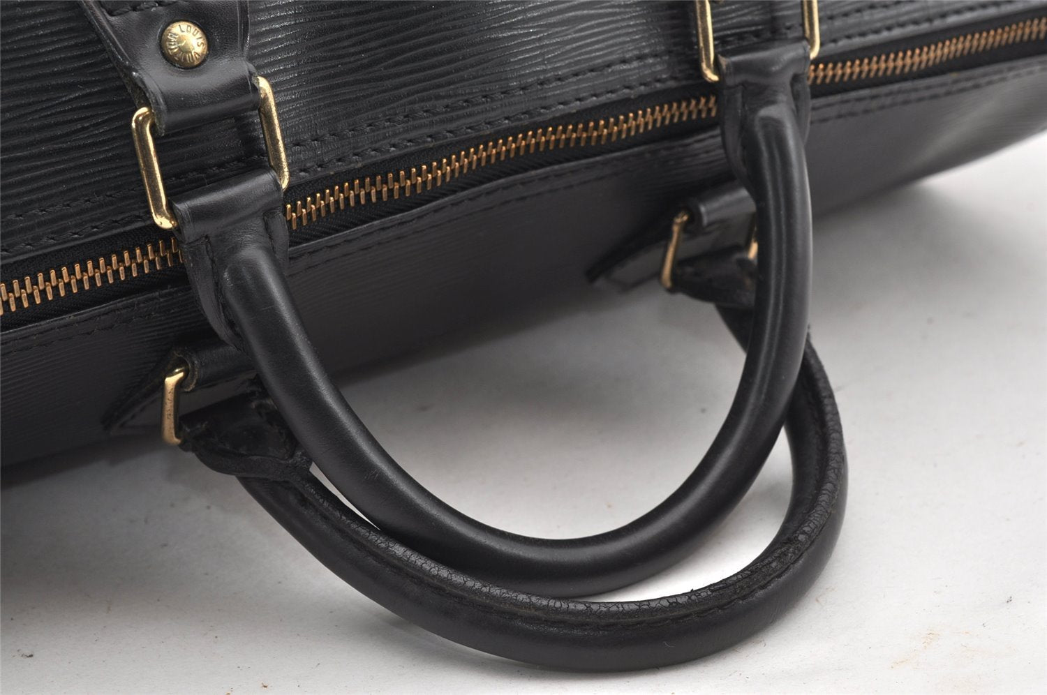 Authentic Louis Vuitton Epi Speedy 35 Hand Boston Bag Black M42992 LV 1907J