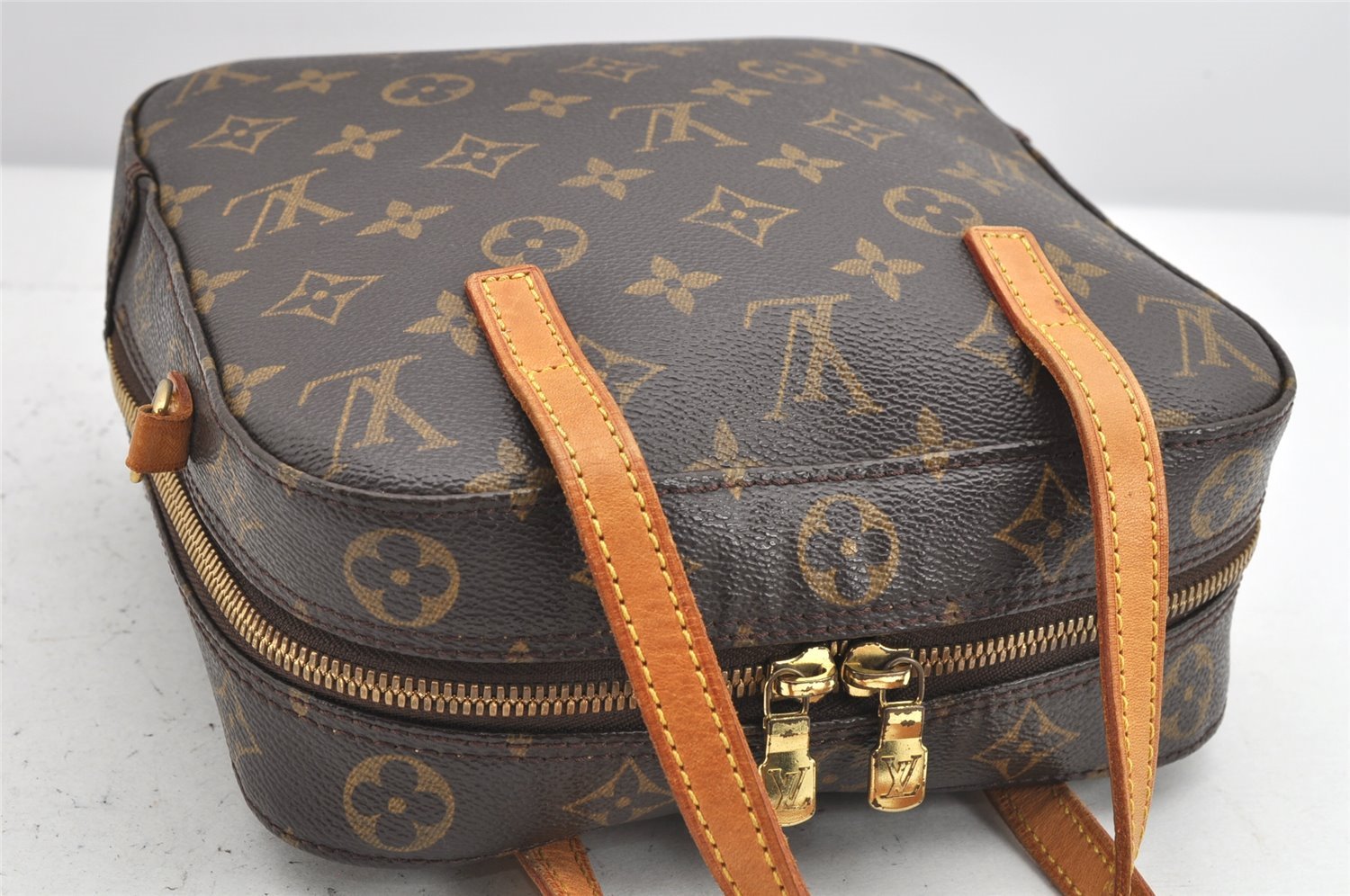 Authentic Louis Vuitton Monogram Spontini 2Way Shoulder Hand Bag M47500 LV 1907K