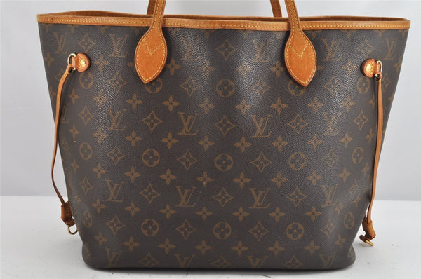 Authentic Louis Vuitton Monogram Neverfull MM Shoulder Tote Bag M40156 LV 1908K