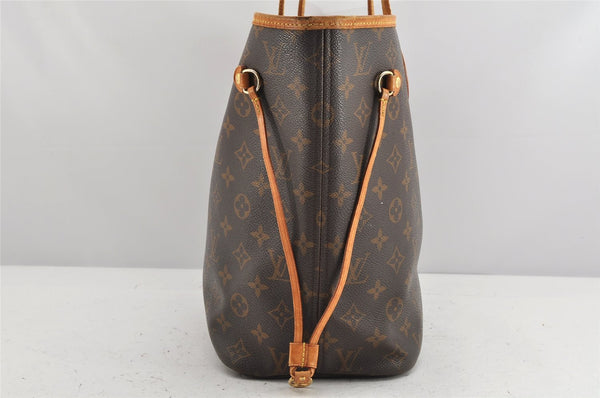 Authentic Louis Vuitton Monogram Neverfull MM Shoulder Tote Bag M40156 LV 1908K