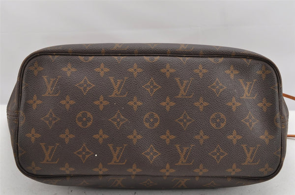 Authentic Louis Vuitton Monogram Neverfull MM Shoulder Tote Bag M40156 LV 1908K