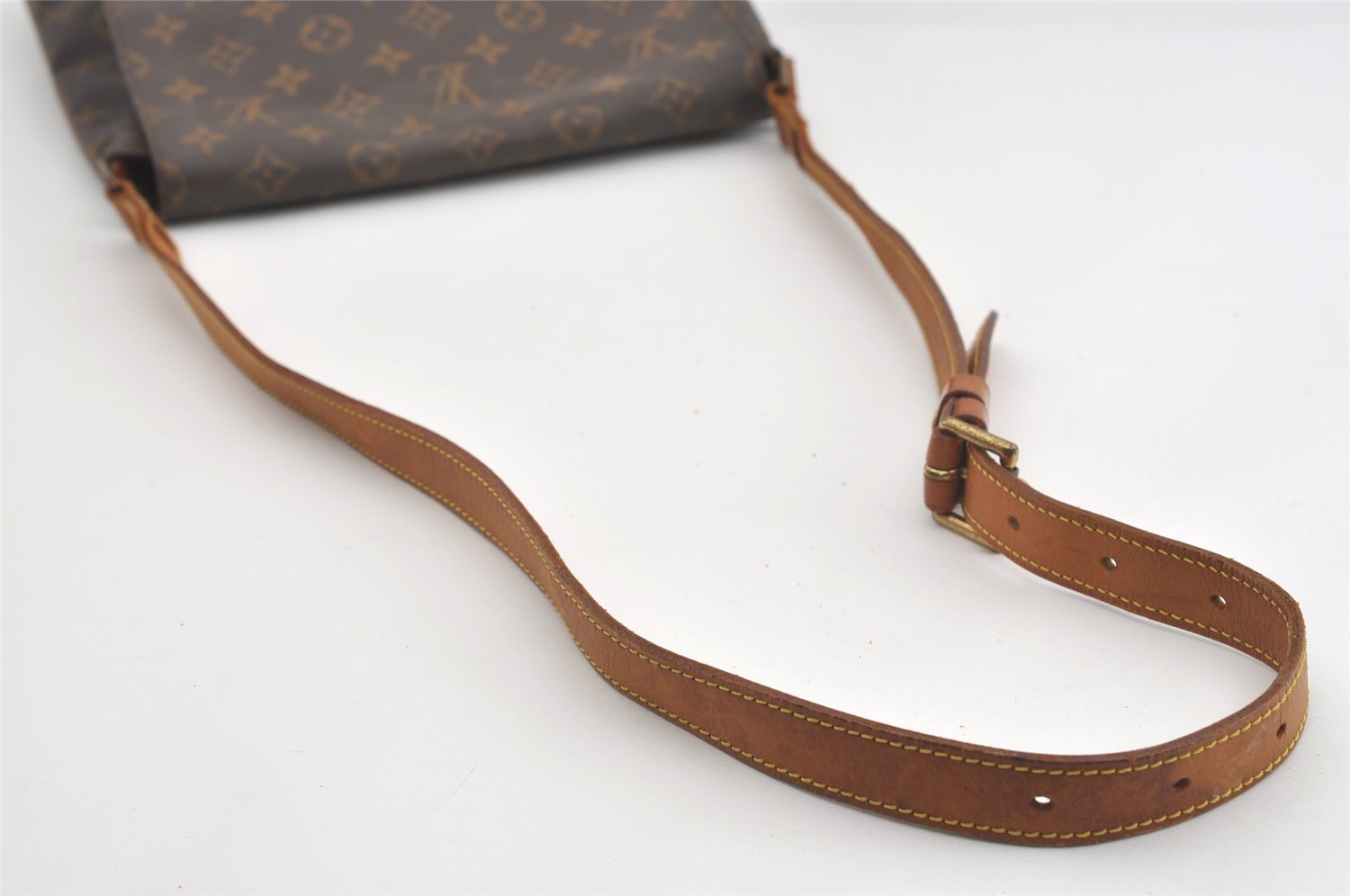 Authentic Louis Vuitton Monogram Musette Shoulder Cross Body Bag M51256 LV 1909J